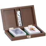 LIFETIME GAMES Kártya + dobókocka szett fa dobozban 18x11x3cm thumbnail 2