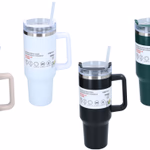 ALPINA Termosz pohár szívószállal 1,2L 14x10x27cm 4 színben  thumbnail 2