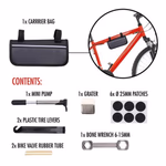 BICYCLE GEAR Kerékpár szerszám készlet 14 részes, mini pumpával, vázhoz rögzíthető táskával thumbnail 1