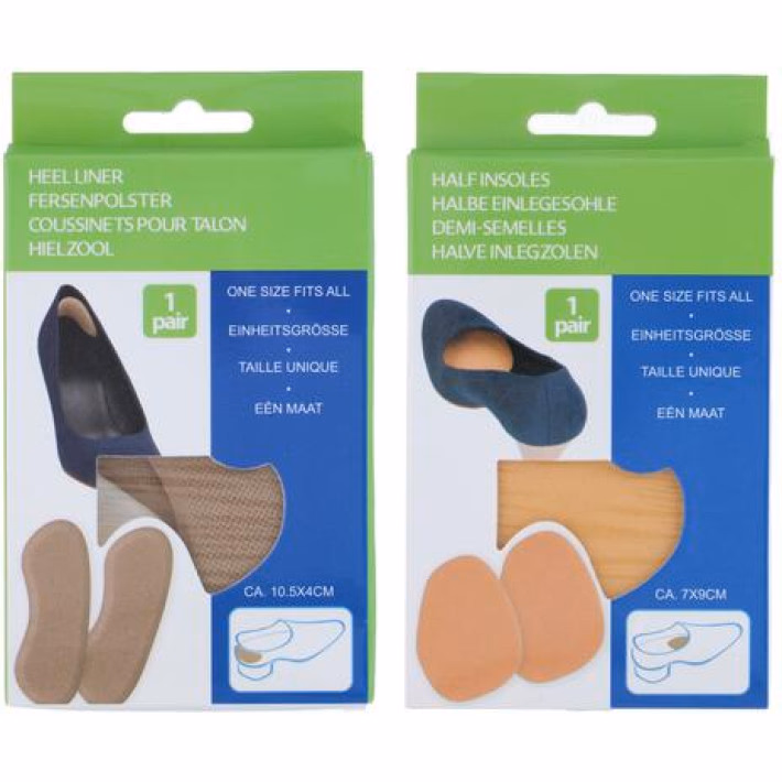 Talpbetét 2 féle Latex/textil/Pur-hab féltalp és sarokvédő, 2 féle - HAPPY SOLES - Image 1 of 4