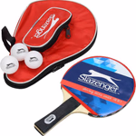 SLAZENGER pingpong ütő szett. 1 db fa ütő, 3 labda + hordozó táska thumbnail 5