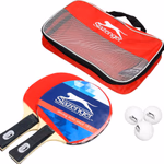 SLAZENGER Asztalitenisz szett hordtáskában. Fa, 2 ütő, 3 labda + hordozó táska thumbnail 3