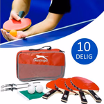 SLAZENGER asztalitenisz szett hordtáskában. 4 fa ütő, 2 labda, háló + hordozó táska thumbnail 3