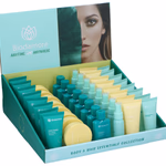 Bőrápoló utazáshoz 6 féle (30ml arclemosó, 50ml testápoló, 60ml sampon, 30ml dezodor, 50ml tusfürdő, 50ml hajbalzsam), displayben (48)