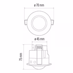 EMOS Mozgásérzékelő (PIR) IP20 6m 360° thumbnail 5