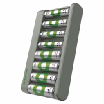 GP Akkumulátor töltő Eco E821 + 4× AA 2100 + 4× AAA 850 thumbnail 1