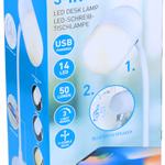 GRUNDIG asztali ledlámpa 3-in-1hangszóró és vezeték nélküli töltő, fehér 12x12x32cm thumbnail 1