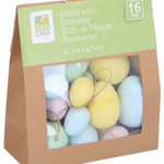 ARTICASA Húsvéti dekor tojás szett 16db natur színekben Ø4/6/7 thumbnail 2