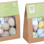 ARTICASA Húsvéti dekor tojás szett 16db natur színekben Ø4/6/7 thumbnail 1