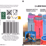 DUNLOP kulacs 1,1L 9x9x24cm PET, 3 színben thumbnail 6