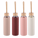 ALPINA Kulacs üveg/bambusz/szilikon 500ml 4 színben  thumbnail 2