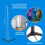 GRUNDIG Saroklámpa 230V RGBW 5W Zene 140x30x30cm 5VDC 1A R/C 360 lm  thumbnail 2