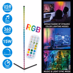 GRUNDIG Saroklámpa 230V RGBW 5W Zene 140x30x30cm 5VDC 1A R/C 360 lm  thumbnail 1