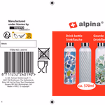 ALPINA Kulacs üveg 570ml 6,6x23cm  thumbnail 6