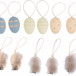 ARTICASA Húsvéti függődísz tojás ⌀4cm; 6db/szett; 2 féle thumbnail 1