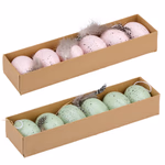 ARTICASA Húsvéti tojás dekor ⌀4cm 6db/szett 25,5x6x4cm; 2 féle thumbnail 6