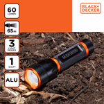 BLACK+DECKER Elemlámpa LED 60lmn 65m fénysugár 2,8*10,6cm 62gr thumbnail 2