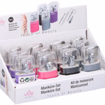 TOUCH OF BEAUTY Manikűr szett 4 részes, műanyag tartódobozban, 4 színben, displ(12) thumbnail 1