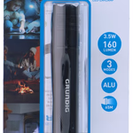GRUNDIG Elemlámpa LED 3,5W 160 Lumen d2,7xh15,5cm 139gr, 65m fénysugár hatótáv 