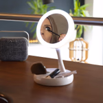 GRUNDIG kozmetikai tükör, 21 LED-es összecsukható thumbnail 3