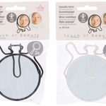 TOUCH OF BEAUTY Tükör 8x15x10cm üveg/fém, 2 oldalas nagyítós, 2 színben thumbnail 1