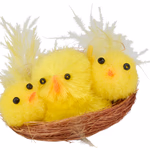 ARTICASA Húsvéti csibe fészek 4db/csomag, 6x6x3cm thumbnail 2