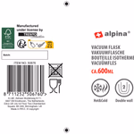 ALPINA Kulacs 4 színben 600ml d7,3xh24,5cm 600ml thumbnail 7