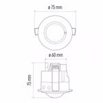EMOS Mozgásérzékelő (MW) IP20 8m 360° thumbnail 6