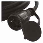 EMOS lengőkábel 30 m / 1 aljzat / IP44 / fekete / gumi-neoprén / 250 V / 1,5 mm2 thumbnail 3
