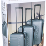 SLAZENGER Bőrönd szett gurulós, zárral 18/22/26" ABS 3db , kerék mozgás: 360°  thumbnail 1