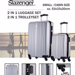 SLAZENGER Bőrönd szett 2db 18/26" 46x29x73cm ezüst  thumbnail 2