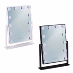 TOUCH OF BEAUTY Kozmetikai tükör 36x8x47cm 12LED USB, állítható fényerő 360 fokban forgatható, 2 féle