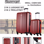 SLAZENGER Bőrönd szett 2db 18/26" 46x29x73cm piros  thumbnail 2