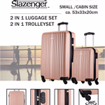 SLAZENGER Bőrönd szett 2db 18/26" 46x29x73cm rózsaszín  thumbnail 2