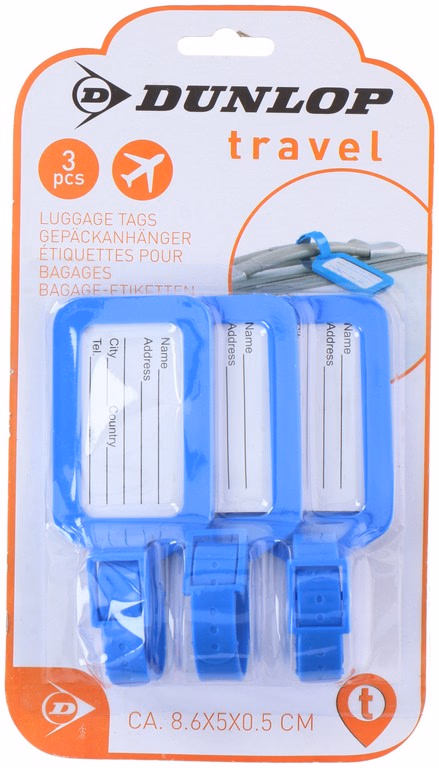 DUNLOP Bőrönd címke 3részes 5x8,6x0,5cm - Image 1 of 1