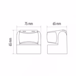 EMOS Mozgásérzékelő (PIR) IP65 12m 180° thumbnail 6