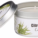ARTICASA Citronella gyertya zárható fedeles 6x6x4cm 90g - 