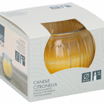 ARTICASA Citronella gyertya üvegben, 17óra égési idő, 85gr wax 7x6cm -  thumbnail 1