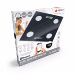 ALPINA Személymérleg digitális testzsír mérés 180kg-ig bluetooth üveg lapos  thumbnail 2