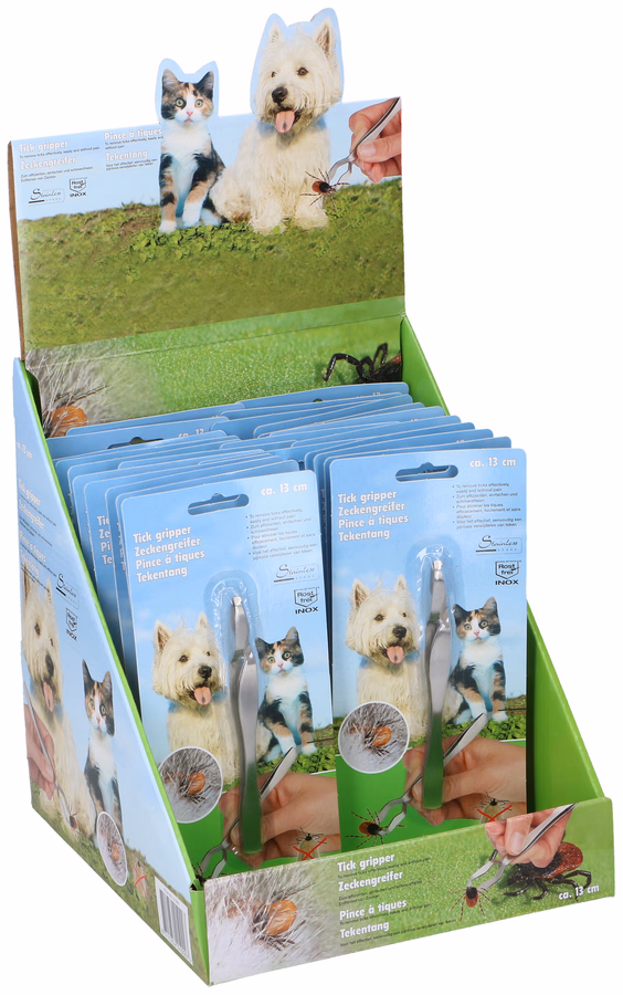 Kullancskiszedő csipesz, fém, 24 darabos kínálóban - Image 1 of 2