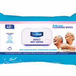 DeepFresh felnőtt testtisztító törlőkendő 48 lapos, FLIPTOP (visszazárható-kupakos)