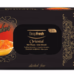 DeepFresh nedves törlőkendő 120 lapos Oriental AMBER-FLIPTOP (visszazárható-kupakos)