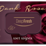 DeepFresh nedves törlőkendő 120 lapos Dark Rose-FLIPTOP (visszazárható-kupakos)