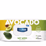 DeepFresh nedves törlőkendő 120 lapos Avocado, FLIPTOP (visszazárható-kupakos)