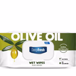 DeepFresh nedves törlőkendő 120 lapos Olive Oil, FLIPTOP (visszazárható-kupakos)