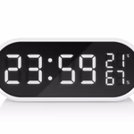 Hyundai ébresztőóra, fehér
Beltéri hőmérséklet és páratartalom mérés, automatikus fényerő-beállítás, USB-kimenet külső eszközök töltéséhez, SNOOZE, AAA elemekkel vagy adapterrel működtetve thumbnail 2