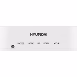 Hyundai ébresztőóra, fehér
Beltéri hőmérséklet és páratartalom mérés, automatikus fényerő-beállítás, USB-kimenet külső eszközök töltéséhez, SNOOZE, AAA elemekkel vagy adapterrel működtetve thumbnail 6