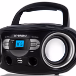 Hyundai CD-S Rádiómagnó FM, USB, MP3, AUX IN, fekete/fehér thumbnail 1