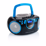 Hyundai Rádiómagnó CD és kazetta lejátszóval, FM, USB, MP3, AUX IN, fekete/kék thumbnail 3