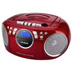 Hyundai Rádiómagnó CD és kazetta lejátszóval FM/ USB/ MP3, AUX IN, piros thumbnail 1